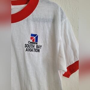 Vintage 70s/80s South Bay Cessna tshirt | size l